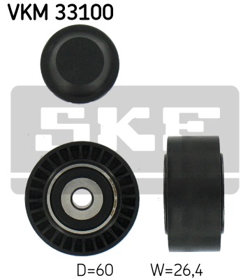 Vratná/vodiaca kladka rebrovaného klinového remeňa SKF (VKM 33100)